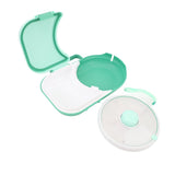 Snack Rotating Container with Lid Sealed Plastic Rotating Snack Storage Box for Outdoor Mint Green V1294-YM0901-3118240200711