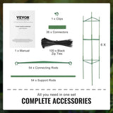 6 Packs Tomato Cages for Garden, 1230 mm Tomato Trellis Plant Stakes, Stackable Tall Plant V952-KZDFQZZZCJ480IG42V0