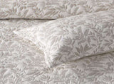 Bianca Ameila Stone Jacquard Quilted Foliage Bedspread Set Super King V442-BCA-BEDSPREAD-AMEILA-STONE-SK