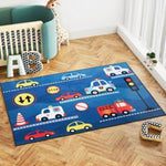 Artiss Floor Rugs 160x230cm Washable Area Mat Large Carpet Soft Short Pile Kids FLR-KID01-160X230-BU