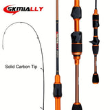 Ultra-light carbon micro-mouthe lures UL 1.8m ultra-soft solid straight handle slightly far-casting V1102-HEYJ-011