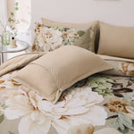 Cozy Floral Comforter Set, King Size, Quilted Warm Bedding with Pillowcases V745-MAB010948AJ3