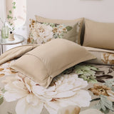 Cozy Floral Comforter Set, King Size, Quilted Warm Bedding with Pillowcases V745-MAB010948AJ3