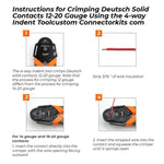 1000PCS Deutsch DT Connector Plug Kit With Genuine Deutsch Crimp Tool Auto Marine V201-EBA0750BL8AU