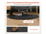Salon Mat for Hair Stylist, 1220 x 930 mm Semi-circle Salon Chair Mat, 25mm Thickened Anti Fatigue V952-SLDBYD1INCH3ZHR0VV0