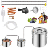 Moonshine Still Water Alcohol Distiller 13.2Gal w/Thumper Keg & Water Pump V952-SLNTZLQYS132KEQNIV3