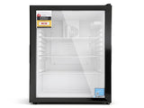 Devanti 105L Bar Fridge Glass Door Mini Fridge Countertop Cooler Black BF-F-G-105L-BK