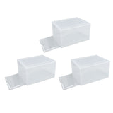 Shoe Storage Box Thick Side Opening Space Saving Transparent Stackable Shoe Organizer Foldable Shoe V1294-YM0901-3116240025211