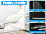 2 Pcs Shower Splash Guard, Self Adhesive Acrylic Bathtub Corner Water Guard for Preventing Water V1237-ZY00B0CH2XYL3X