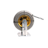 4x 8" Heavy Duty Industrial 2x Swivel Brake 2x fixed Caster Tyre Tyres Wheel Wheels Castor 1000KG V324-4XBCW004-8IN