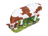 Cow Figurines Brown and White Model Ornament Animal Sculpture Resin Crafts for HomeLower Head V1294-YM0714-3111210267912