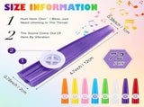 72 Pcs 8 Colors Plastic Kazoos Bulk Kazoo Musical Instruments for Party Favors Music Classroom and V1259-DP01-A-1187