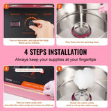 VEVOR Electric Cotton Candy Machine, 1000W Candy Floss Maker, Commercial Cotton Candy Machine with V952-TSMHTJFSWGXMAL5CBV3