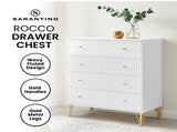 Sarantino Rocco Chest of Drawers in White CHE-103-02-WHG