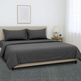 4pc 1000 Thread Count Cotton Rich King Bed Sheet Gift Pack CVC Microfibre Blend in Charcoal CVC-10KS-CH