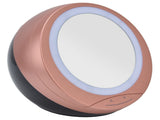 Round Makeup Mirror Dimmable White LED 2 In 1 USB Charging Cosmetic Mirror with Storage Box for V1294-YM0901-3119210130212