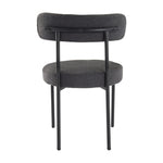 Charcoal Chic Boucle Elsa Dining Chairs V264-DNC-416B-CHL-02-1