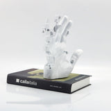 Hand Sculpture Decor, White Ornament, Creative Sculpture Cool Desk Decor Statue, Resin V1370-AZ4-04132
