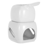 White Ceramic Chocolate Melting Pot for Smooth Melting, Precise Crafting, and Easy Chocolate V1369-AZ3-W-12835