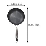 Honeycomb Stainless Steel Nonstick Wok Pan with Ergonomic Handle for Daily Cooking and Stir Fry V1366-AZ2-W-20438