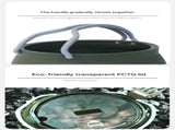 Blue 1L Portable Collapsible Camping Kettle - Food-Grade Silicone Body with 304 Stainless Steel V888-ELOSUNG45201