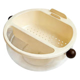 Snack and Veggie Platter with Removable Compartments and Convenient Handles, Versatile Serving Tray V1366-AZ2-W-23990