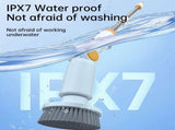 Electric Spin Scrubber with 8 Brush Heads Cordless Cleaning Brush Scrubber 3 Adjustable Handle IPX7 V1294-YM0901-H49040