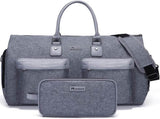 Grey 45L Garment Duffel Bag - Men's Travel Suit Bag - Carry On Weekender V888-ELOSUNG33814