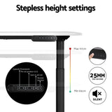 Artiss Standing Desk Motorised Electric Dual Motor White 120CM HASD-B-M10-BKDF-WHDB-120