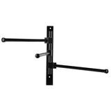 Home Hotel Bathroom Space Aluminum Moveable Multiple Rod Towel Rack Holder Storage OrganizerBlack 3 V1294-YM0901-3112200041816