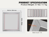 Screen Kit, 6 Pieces Aluminum Silk Screen Frames, 25.4 x 35.6 cm Silk Screen V952-SYKJD61101014X54UV0