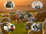 10 Pack Reflective Goat Collar with Crisp Bells,Adjustable Nylon Sheep Collar with Anti-Lost Grazing V1192-AZ-W-0929