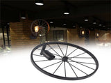 Wall Lamp Decorative Wheel Light Retro Industrial Style Iron for Balcony Corridor Black V1294-YM0715-3119220068211