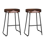 Artiss 2x Bar Stools Tractor Seat 65cm BA-TW-9090-H65-BKX2