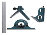 1x Stainless Steel Universal Bevel 180 Degree Angle Combination Square Protractor Ruler Set V1294-YM0901-JYB00825