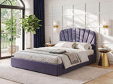 Artiss Double Bed Frame with Lift Up Storage and USB Ports Grey BFRAME-G-FLORA-D-GY-ABC