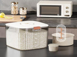 Airtight Foods Storage Bin,10Kg Large Size Rice Storage Containers with Locking Lid,Practical and V1366-AZ2-W-26539