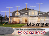 Steel Wool Roll, Rodent Proof Gap Blocker Scrubber, 4PC Long Wire Wool for Home Garage, Seal Pipes V1366-AZ2-W-16794