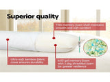 Giselle Bedding Body Support Pillow Bamboo Cover PILLOW-BODY-WH