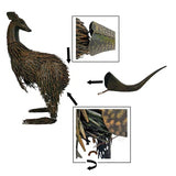 Large Rust Kangaroo Looking Back 58cm V637-03816KGR