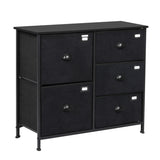 Levede Chest of 5 Drawers Storage Cabinet CH1107-5-DG