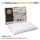 Bianca Talalay Latex Medium Profile Pillow V442-BCA-PILLOW-LATEXMEDIUM-WHITE-ST