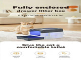 Automatic UV Sterilizing Cat Litter Box -Enclosed Design, Odor Control, and UV Germicidal Technology V888-ELOSUNG10169