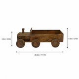 Antique Style Steam Train Planter Pot with Rustic Iron Finish, Decorative Locomotive Garden V1192-AZ-W-24184