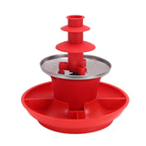 3 Tier Electric Chocolate Fountain Machine Automatic Melting Chocolate Fondue Fountain Party V1294-YM0901-3118250186312
