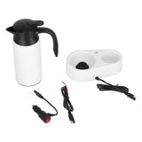 800ml Portable Electric Car Kettles Car Water Dispenser with White Base Silicone Sealing Ring Cover V1294-YM0523-3113210237912