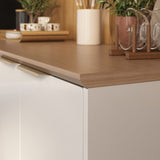 Base Kitchen Steel Cabinet/Cupboard with 3 Doors 2 Drawers - Renova White Flat Pack DIY V1112-3500001965