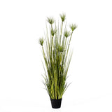 SOGA 150cm Cyperus Papyrus Plant Tree Artificial Green Grass, Home Or Office Indoor Greenery Accent APLANTFH60142