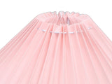 Pleated Table Lamp Soft Yellow Light Linen Lampshade Rattan Base Bedside Lamp for Bedroom Roseate V1294-YM0901-3119250082811