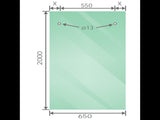 120x90cm Frameless Glass Sliding Corner Shower With Gold Rail and Wall Channel for Contemporary V63-914101